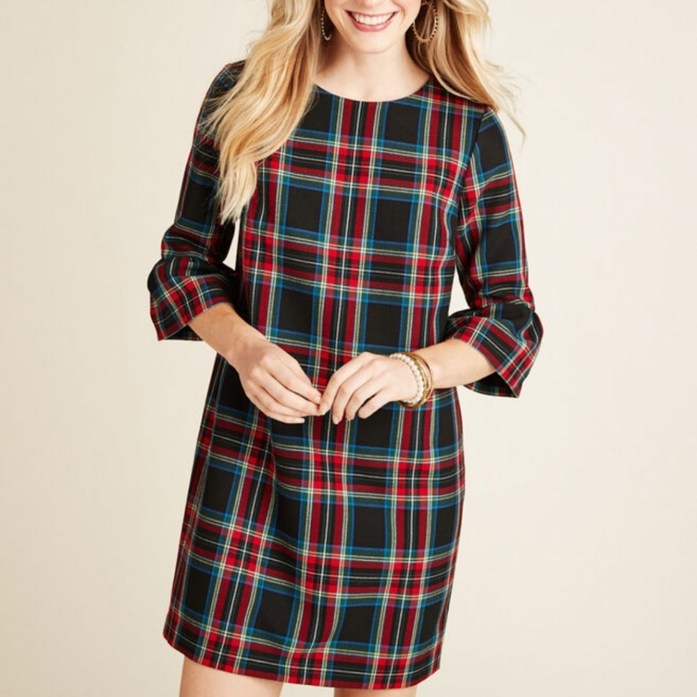 Vineyard Vines ▪︎ (12) Greenwich Plaid Shift Dress